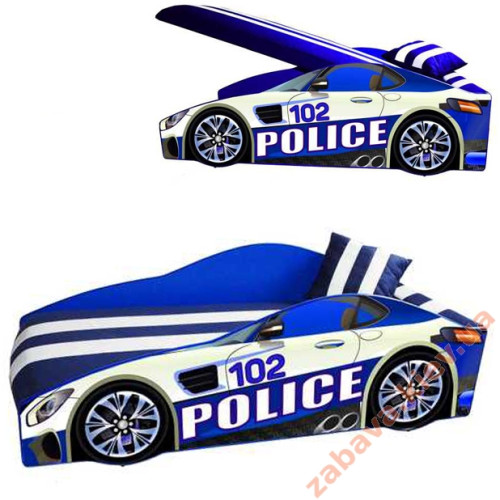 Машина ліжко Police Еліт 80х170 + матрац + подушка ✅ хороші характеристики Машина ліжко Police Еліт 80х170 + матрац + подушка ✅ хороші характеристики фото2