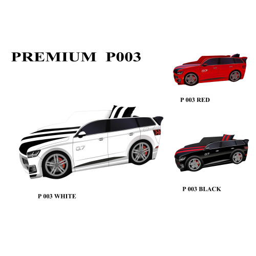 Кровать-машина детская Premium Q7 белая с матрасом ✅ хорошие характеристики Кровать-машина детская Premium Q7 белая с матрасом ✅ хорошие характеристики фото1