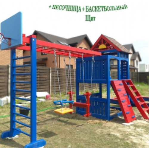 Спортивно игровая площадка с песочницей "Атлетика"