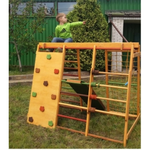 Детский комплекс игровой из дерева для улицы Малыш 150х180см ✅ хорошие характеристики Детский комплекс игровой из дерева для улицы Малыш 150х180см ✅ хорошие характеристики