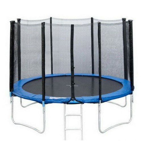 Батут уличный с лесенкой Just Fun 252см Blue ✅ хорошие характеристики Батут уличный с лесенкой Just Fun 252см Blue ✅ хорошие характеристики фото2
