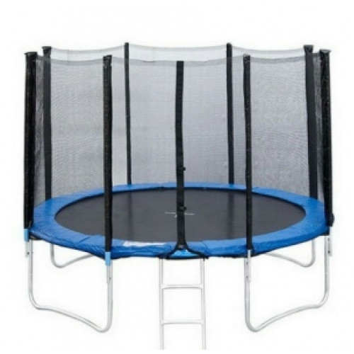 Батут уличный с лесенкой Just Fun 252см Blue