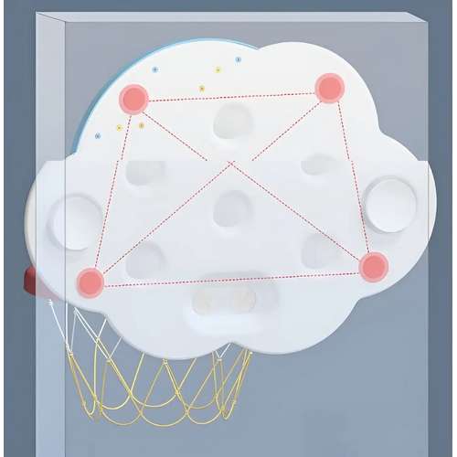 Баскетбольне кільце з м’ячиком Cloudy ✅ хороші характеристики Баскетбольне кільце з м’ячиком Cloudy ✅ хороші характеристики фото2