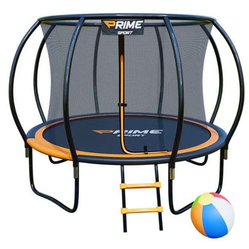 Батут 305 см PRIME SPORT INSIDE TITANPRO с внутренней оранжевой сеткой