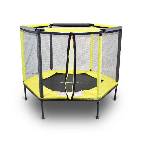 Батут дитячий манеж 140см Yellow шестикутний ✅ хороші характеристики Батут дитячий манеж 140см Yellow шестикутний ✅ хороші характеристики фото2