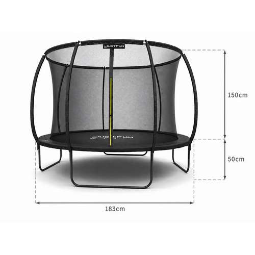 Батут 183см для детей BLACK Fiberglas black ✅ хорошие характеристики Батут 183см для детей BLACK Fiberglas black ✅ хорошие характеристики фото1