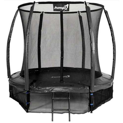 Батут Jumpi Maxy Comfort Plus с внутренней сеткой 252 см черный до 50 кг Батут Jumpi Maxy Comfort Plus с внутренней сеткой 252 см черный до 50 кг