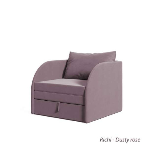 Раскладное детское кресло Richi Dusty rose в комнату для девочки ✅ хорошие характеристики Раскладное детское кресло Richi Dusty rose в комнату для девочки ✅ хорошие характеристики фото1