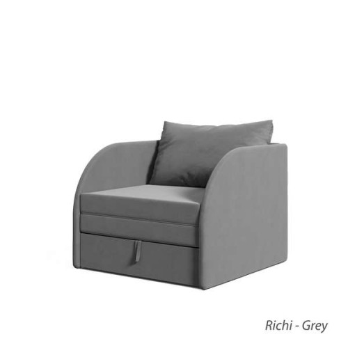 Кресло раскладное детское Richi Grey в небольшую комнату ✅ хорошие характеристики Кресло раскладное детское Richi Grey в небольшую комнату ✅ хорошие характеристики фото1