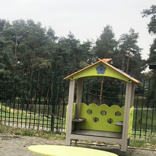 Дитячий ігровий будиночок Квіточка з лавками на майданчик ✅ хороші характеристики Дитячий ігровий будиночок Квіточка з лавками на майданчик ✅ хороші характеристики фото3