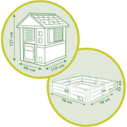 Детский пластиковый домик Smoby Garden House 2в1 с песочницей или грядкой ✅ хорошие характеристики Детский пластиковый домик Smoby Garden House 2в1 с песочницей или грядкой ✅ хорошие характеристики фото1
