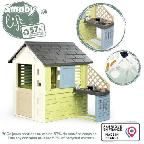 Детский игровой домик Smoby Радужный с летней кухней ✅ хорошие характеристики Детский игровой домик Smoby Радужный с летней кухней ✅ хорошие характеристики фото1