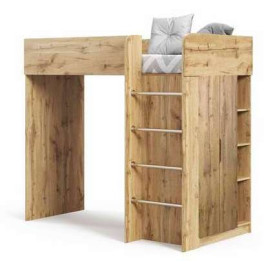 Кровать Чердак детский Bed Room 3 корпус дуб Тахо со шкафом и лесенкой