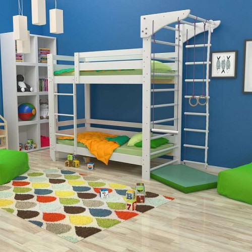 Двухъярусная детская спортивная кровать (babyson 10) 80x190см Двухъярусная детская спортивная кровать (babyson 10) 80x190см