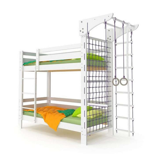 Двухъярусная кроватка (babyson 7) 80x190см со шведской стенкой ✅ хорошие характеристики Двухъярусная кроватка (babyson 7) 80x190см со шведской стенкой ✅ хорошие характеристики фото4