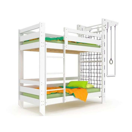 Двухъярусная кроватка (babyson 7) 80x190см со шведской стенкой ✅ хорошие характеристики Двухъярусная кроватка (babyson 7) 80x190см со шведской стенкой ✅ хорошие характеристики фото3