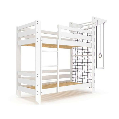Двухъярусная кроватка (babyson 7) 80x190см со шведской стенкой ✅ хорошие характеристики Двухъярусная кроватка (babyson 7) 80x190см со шведской стенкой ✅ хорошие характеристики фото1