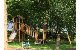 Детские площадки из дерева. Двухуровневая