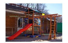 Спортивная игровая площадка Юнга (монтаж и сборка).