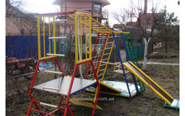 Детский спорткомплекс с горкой Лабиринт-1