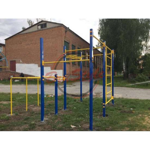 Спортивний комплекс Воркаут W229 на спортмайданчик з жимами і кільцями ✅ хороші характеристики Спортивний комплекс Воркаут W229 на спортмайданчик з жимами і кільцями ✅ хороші характеристики фото2