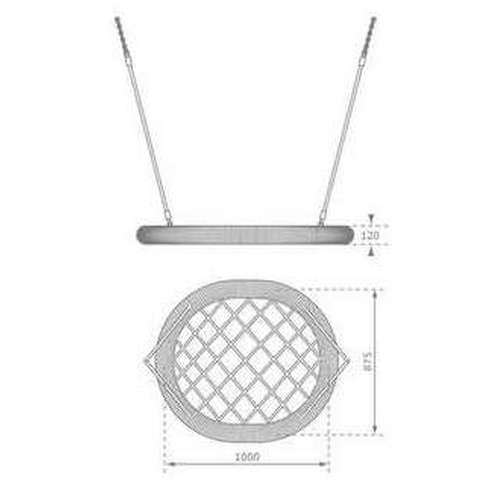 Гойдалка Гніздо Oval Pro 100*87 см (4 кольори) ✅ хороші характеристики Гойдалка Гніздо Oval Pro 100*87 см (4 кольори) ✅ хороші характеристики фото1