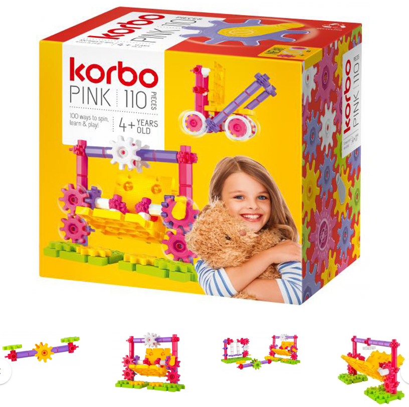 Набор для творческого конструирования Korbo Pink, 110 деталей