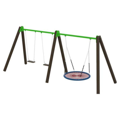 Гойдалки Triple Fun Wood ✅ хороші характеристики Гойдалки Triple Fun Wood ✅ хороші характеристики фото1