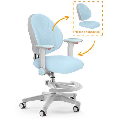 Дитяче крісло з підніжкою Evo-kids Mio G колір сірий ✅ хороші характеристики Дитяче крісло з підніжкою Evo-kids Mio G колір сірий ✅ хороші характеристики фото4