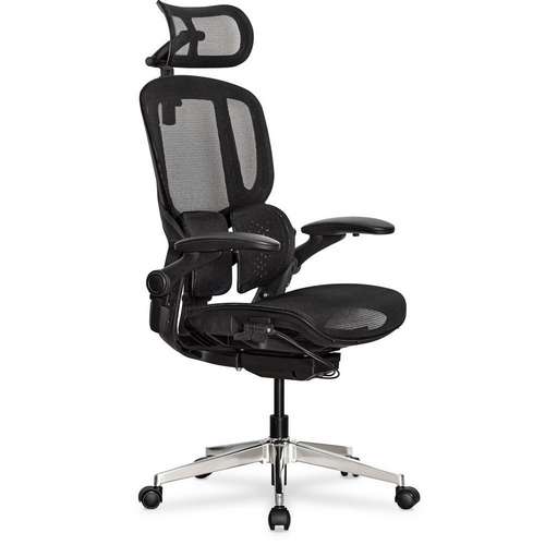 Кресло S202 Air Black с двойным упором для поясницы