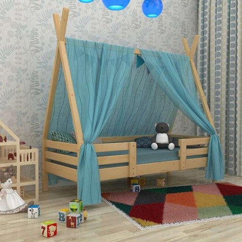 Кроватка домик Вигвам-2 лаковая 80х190 см на ножках Кроватка домик Вигвам-2 лаковая 80х190 см на ножках