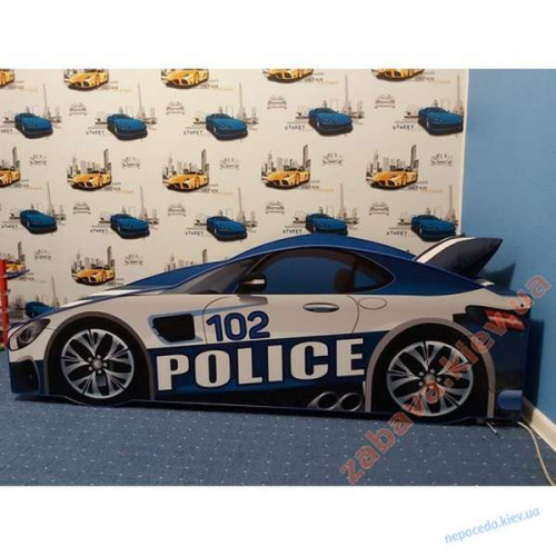 Машина ліжко Police Еліт 80х170 + матрац + подушка ✅ хороші характеристики Машина ліжко Police Еліт 80х170 + матрац + подушка ✅ хороші характеристики фото1