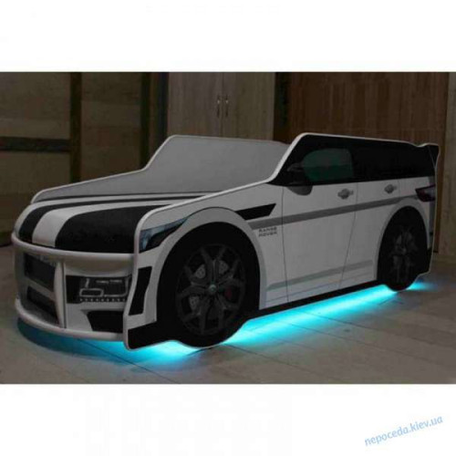 Ліжко машина підсвічування Led Позашляховик Range Rover біле ✅ хороші характеристики Ліжко машина підсвічування Led Позашляховик Range Rover біле ✅ хороші характеристики фото2