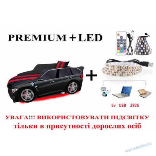 Ліжечко машинка Audi Q7 з матрацом 180х80 для дітей ✅ хороші характеристики Ліжечко машинка Audi Q7 з матрацом 180х80 для дітей ✅ хороші характеристики фото2