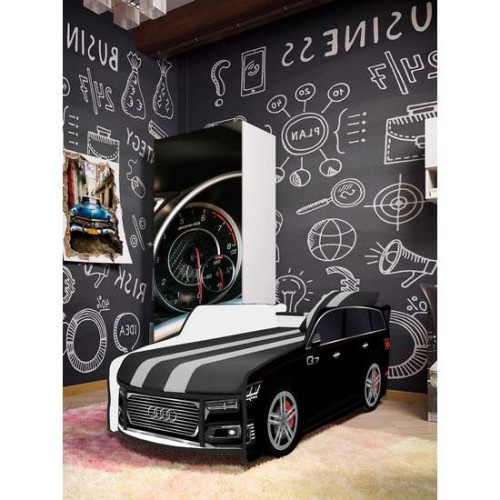 Кровать-машина детская Premium Q7 черная ✅ хорошие характеристики Кровать-машина детская Premium Q7 черная ✅ хорошие характеристики фото1