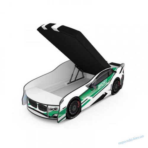 Ліжко авто Space BMW SPORT зелене Ліжко авто Space BMW SPORT зелене фото1