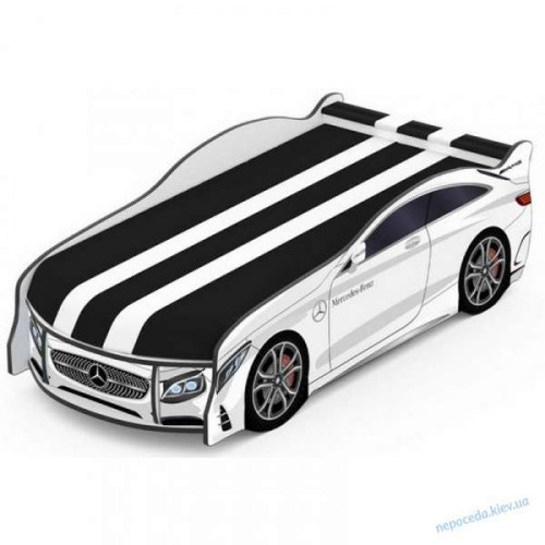 Ліжечко машинка SPACE Mercedes-BENZ +матрац 180х80 (біле) ✅ хороші характеристики Ліжечко машинка SPACE Mercedes-BENZ +матрац 180х80 (біле) ✅ хороші характеристики фото2