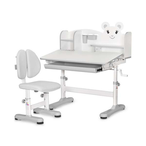 Комплект парта та стілець Evo-Kids BD-29 Panda XL дитячий сірий ✅ хороші характеристики Комплект парта та стілець Evo-Kids BD-29 Panda XL дитячий сірий ✅ хороші характеристики фото2