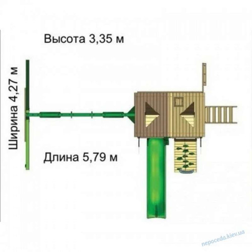 Детская площадка Люкс - 12 уличная ✅ хорошие характеристики Детская площадка Люкс - 12 уличная ✅ хорошие характеристики фото1