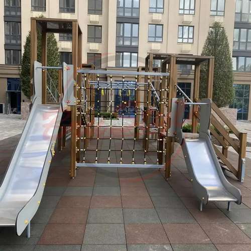 Ігровий вуличний комплекс "Альпи" з гірками і лазами ✅ хороші характеристики Ігровий вуличний комплекс "Альпи" з гірками і лазами ✅ хороші характеристики фото11