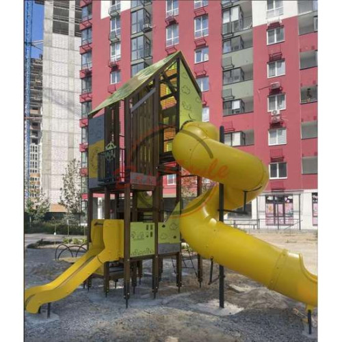 Детская площадка Великан из HDPE пластика со спиральным спуском ✅ хорошие характеристики Детская площадка Великан из HDPE пластика со спиральным спуском ✅ хорошие характеристики фото3