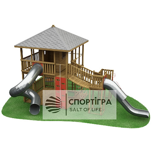 Современная детская площадка с двумя стальными горками ✅ хорошие характеристики Современная детская площадка с двумя стальными горками ✅ хорошие характеристики фото6