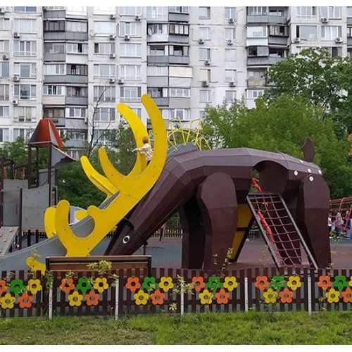 Современный детский игровой комплекс с горкой Слоненок ✅ хорошие характеристики Современный детский игровой комплекс с горкой Слоненок ✅ хорошие характеристики фото6
