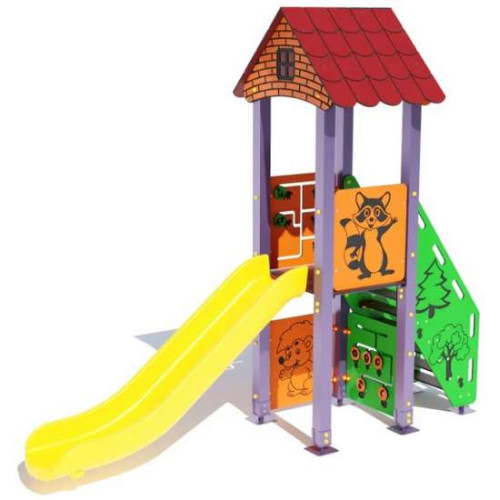 Игровой комплекс Лесные друзья  DIO701HDPE пластик на улицу