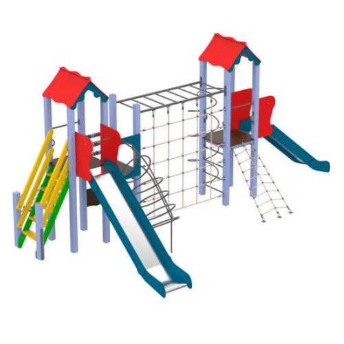 Детский игровой комплекс Climbing с рукоходом и канатными лазами Детский игровой комплекс Climbing с рукоходом и канатными лазами