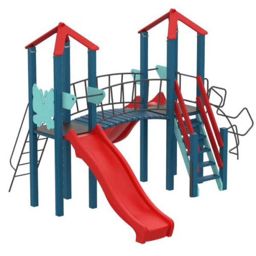 Детский игровой комплекс Double Play с 2мя пластиковыми спусками ✅ хорошие характеристики Детский игровой комплекс Double Play с 2мя пластиковыми спусками ✅ хорошие характеристики фото2