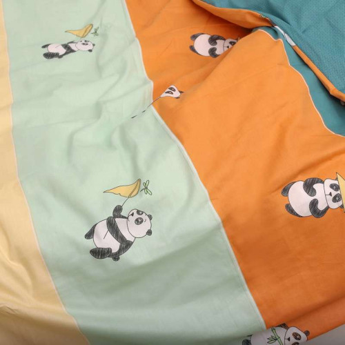 Комплект постільної білизни Панда підлітковий Сатин Twill 599 ✅ хороші характеристики Комплект постільної білизни Панда підлітковий Сатин Twill 599 ✅ хороші характеристики фото2
