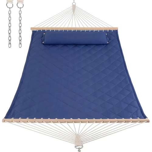 Стійка для гамака + двомісний гамак SOFT синій XXL 200x140см з планками ✅ хороші характеристики Стійка для гамака + двомісний гамак SOFT синій XXL 200x140см з планками ✅ хороші характеристики фото6