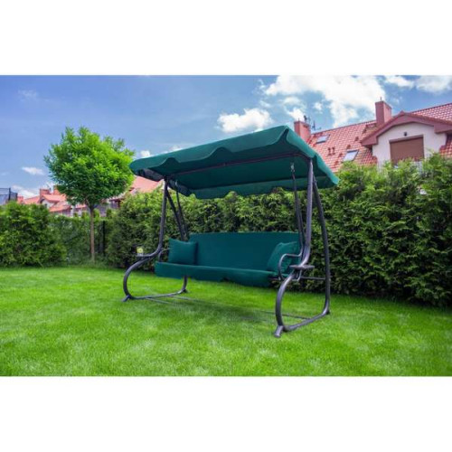 Садова гойдалка Relax Plus 181 трьохмісна зелена ✅ хороші характеристики Садова гойдалка Relax Plus 181 трьохмісна зелена ✅ хороші характеристики фото4