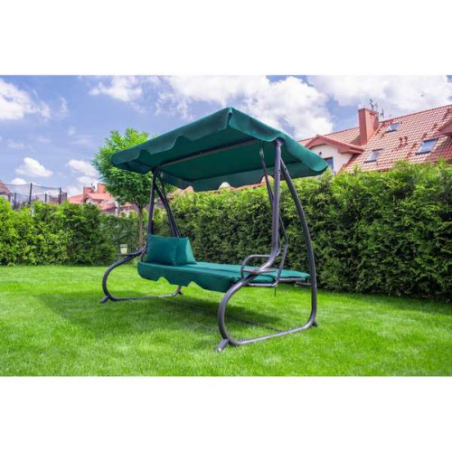 Садова гойдалка Relax Plus 181 трьохмісна зелена ✅ хороші характеристики Садова гойдалка Relax Plus 181 трьохмісна зелена ✅ хороші характеристики фото5